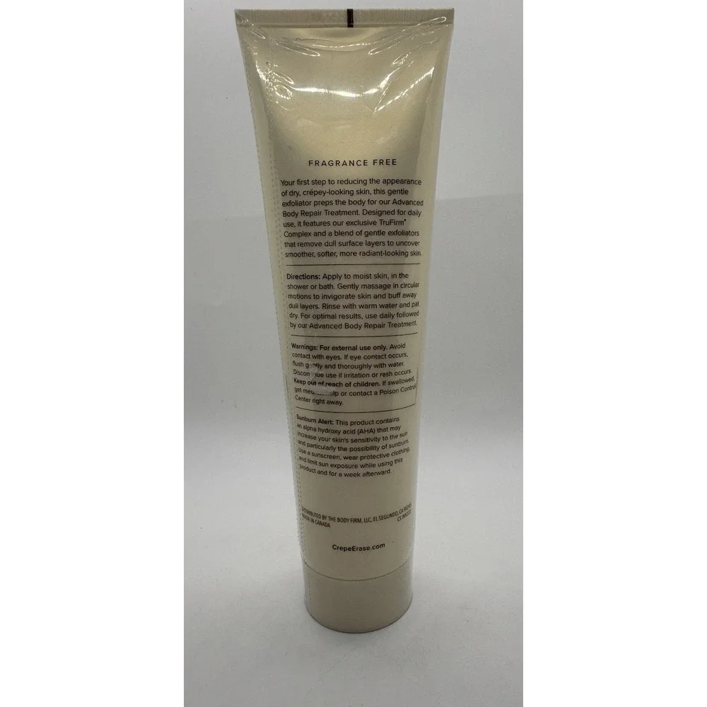 Crepe Erase Body Smoothing Pre-Treatment Fragrance Free TRUFIRM 10oz 285mL NEW